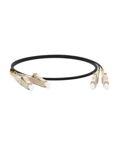 FC-D2-50-LC/PR-LC/PR-H-2M-LSZH-BK. Патч-корд волоконно-оптический многомодовый. Hyperline в Бийске