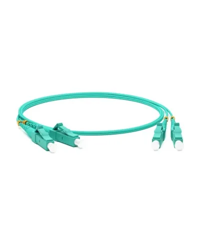 FC-D2-503-LC/PR-LC/PR-H-2M-LSZH-AQ. Патч-корд волоконно-оптический многомодовый. Hyperline в Бийске
