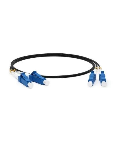 FC-D2-9-LC/UR-LC/UR-H-3M-LSZH-BK. Патч-корд волоконно-оптический одномодовый. Hyperline в Бийске