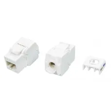 KJ8-8P8C-C6A-180-TLS-WH. Вставка Keystone Jack RJ-45. Hyperline