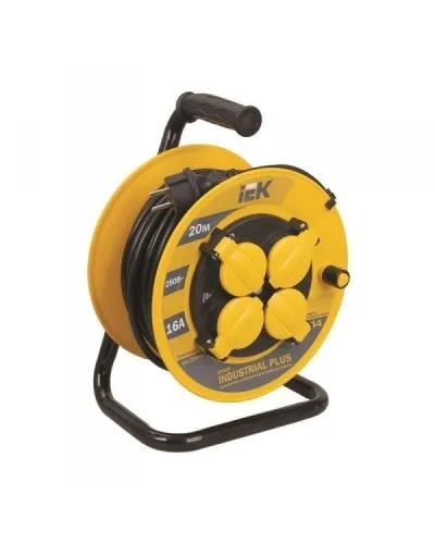 УК50 4 места, 50м (WKP15-16-04-50-44). Удлинитель на катушке Industrial plus. IEK в Бийске