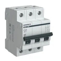 GENERICA ВА47-29М 3P C 63А 4,5кА (MVA21-3-063-C-G). Автоматический выключатель. IEK