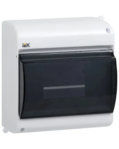 Корпус пластиковый КМПн 2/4 IP30 белый KREPTA 3 (MKP42-N-04-30-12). Щиток модульный с прозрачной дверцей, настенный. IEK в Бийске