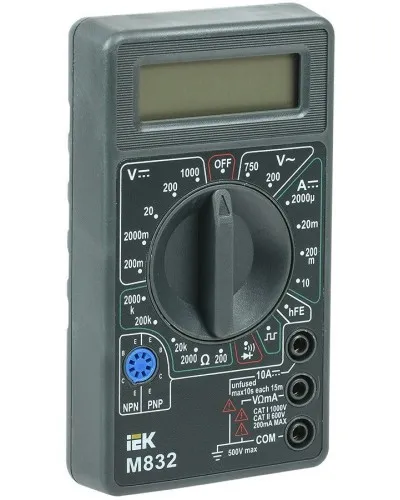 Мультиметр цифровой Universal M832 (TMD-2S-832). Мультиметр цифровой. IEK в Бийске