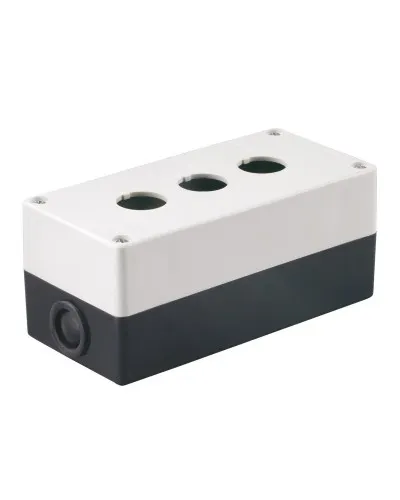 Корпус КП103 для кнопок 3 места белый (BKP10-3-K01). Корпус для кнопочных постов. IEK в Бийске