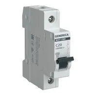 GENERICA ВА47-29М 1P C 20А 4,5кА (MVA21-1-020-C-G). Автоматический выключатель. IEK
