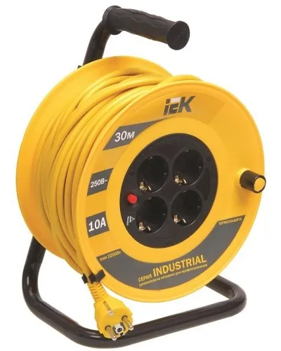 УК40 4 места, 40м (WKP15-16-04-40). Удлинитель на катушке Industrial. IEK в Бийске