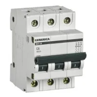 GENERICA ВА47-29 3P C 6А 4,5кА (MVA25-3-006-C). Автоматический выключатель. IEK