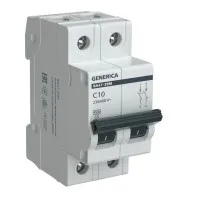 GENERICA ВА47-29М 2P C 10А 4,5кА (MVA21-2-010-C-G). Автоматический выключатель. IEK