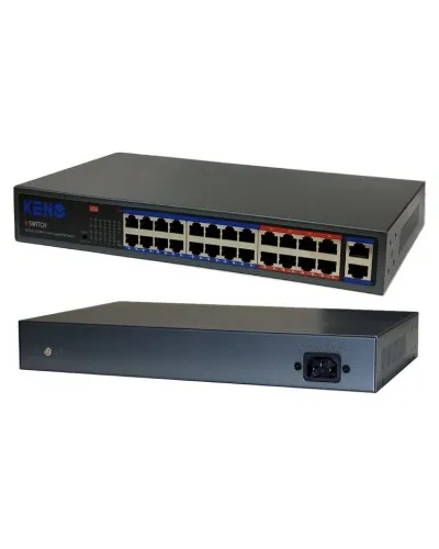 KN-SW2402POE+. Коммутатор с питанием по PoE. KENO в Бийске