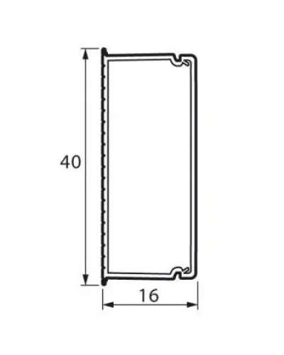 Мини-канал 40x16 мм METRA (638194): Короб в Бийске