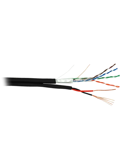 F/UTP 4pair, Cat5e, Out, PVC+PWR (EC-UF004-5E-PC075-PE-BK). Кабель «витая пара» (LAN) для структурированных систем связи. NETLAN в Бийске