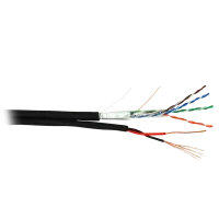 F/UTP 4pair, Cat5e, Out, PVC+PWR (EC-UF004-5E-PC150-PE-BK). Кабель «витая пара» (LAN) для структурированных систем связи. NETLAN