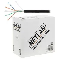 U/UTP 4pair, Cat6, Solid, Out, PE (EC-UU004-6-PE-BK). Кабель «витая пара» (LAN) для структурированных систем связи. NETLAN