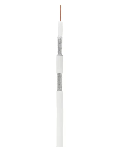 RG-6 CCS, In, PVC (UEC-C2-32123A-WT-1). Кабель коаксиальный омедненный. NETLAN в Бийске