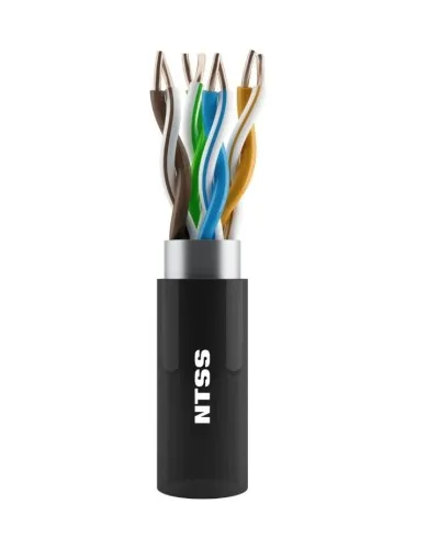 NTSS-OUT-UTP4-5Е-PE-BL кат.5E UTP 4 пары 24AWG PE внешний 305м черный. Кабель «витая пара» (LAN) для структурированных систем связи. NTSS в Бийске