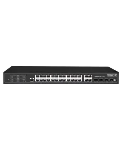 SW-8244/L(400W). Коммутатор 24-портовый  Gigabit Ethernet с PoE. OSNOVO в Бийске