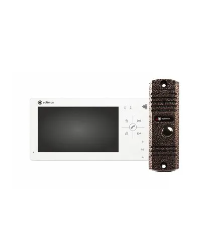 VM-7.0 (w)+ DS-700L (медь). Комплект видеодомофона. Optimus в Бийске
