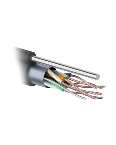 F/UTP 4PR 24AWG CAT5e 305м OUTDOOR+ТРОС*1. PROCONNECT (01-0155). Кабель «витая пара» (LAN) для структурированных систем связи. PROCONNECT в Бийске