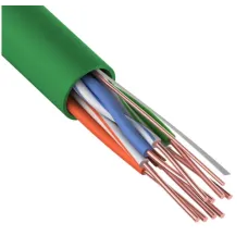 U/UTP, CAT 5e, нг(А)-LSLTx, 4х2х0,52мм, 24AWG, INDOOR, SOLID, зеленый, 305м REXANT (01-0061). Кабель «витая пара» (LAN) для структурированных систем связи. Rexant