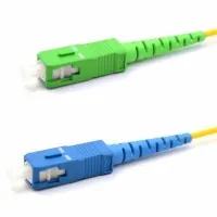 Патч-корд оптический переходной (SM), 9/125 (OS2) SC/APC-SC/UPC, (Simplex), LSZH, 7м REXANT (50-2061): Патч-корд оптический