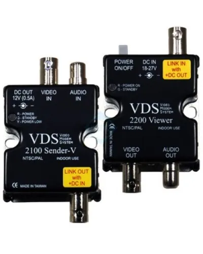 VDS 2100/2200. Удлинитель видео-, аудиосигнала, напряжения питания по коаксиальному кабелю. SC&T в Бийске