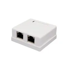 Розетка настенная RJ-45, 8P8C, Cat.6, 2 порта FTP (10-0353): Компьютерная розетка