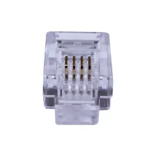 Коннекторы 4P4C (RJ-11) (100шт) (10-0229). Телефонный разъем 4P4C (RJ-11). SUPRLAN