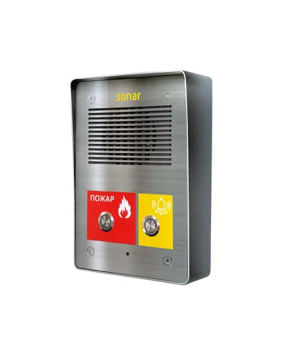 SNA-8521CR. Подстанция (Сетевая вызывная панель интеркома. 2 кнопки, реле). Sonar в Бийске