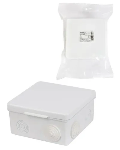 Коробка ОП 100х100х55мм, крышка, IP54, 8вх. (SQ1401-0513). Распаячная коробка. TDM ЕLECTRIC в Бийске