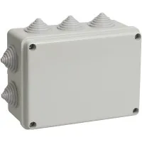 Коробка ОП 190х140х70мм, крышка, IP44, 10 гермовводов (SQ1401-1243). Распаячная коробка. TDM ЕLECTRIC