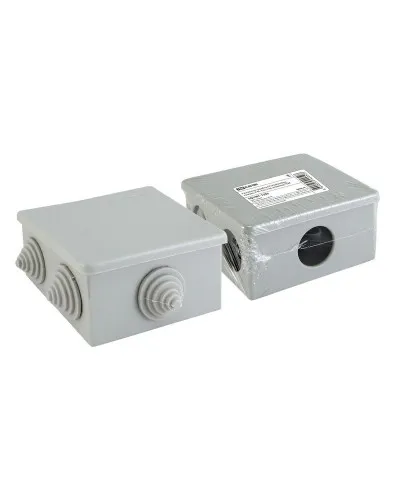 Распаячная коробка ОП 80х80х40мм, крышка, IP44, 6 вх. TDM (SQ1401-1235). Распаячная коробка ОП. TDM ЕLECTRIC в Бийске