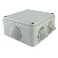 Коробка ОП 100х100х50мм, крышка на винтах, IP55, 6 вх. (SQ1401-1234). Распаячная коробка. TDM ЕLECTRIC