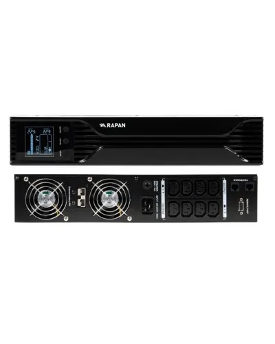 RAPAN-UPS 3000 RACK+4х9Ah (RAPAN-UPS 3000-RACK-IN-4х9-E) (8960). Бесперебойный источник питания. Бастион в Бийске