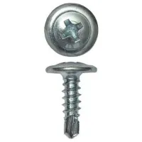 Саморез с пресс-шайбой 4.2х51 со сверлом (100 шт) (CM274051). Саморез с пресс-шайбой. ДКС
