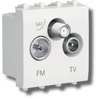 Розетка TV-FM-SAT Avanti 1 модуль ванильная дымка (4405532): Розетка TV-FM-SAT