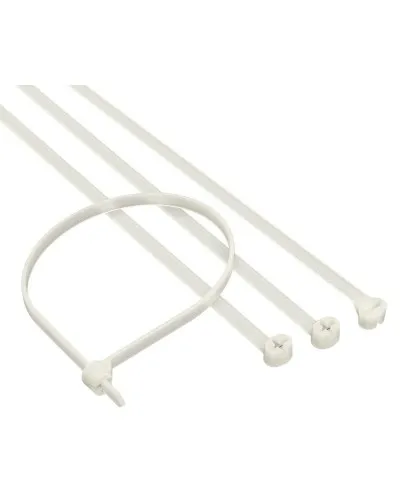 Хомут 2,5x100 P6.6, белый (100шт) (21203SR): Хомут с двойным замком в Бийске