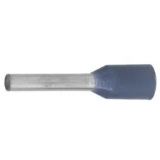 Наконечник-гильза НШВИ 0.75-12, серый (100 шт) (IF0.75-12GR). Наконечник-гильза с изолированным фланцем. ДКС
