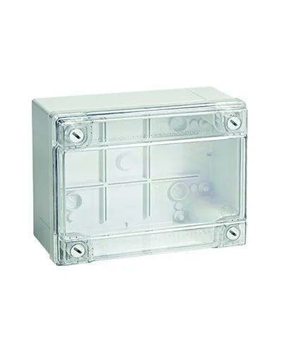 Коробка ответвительная с гладкими стенками, IP56, 380х300х120 (54420). Коробка ответвительная с гладкими стенками и прозрачной крышкой. ДКС в Бийске