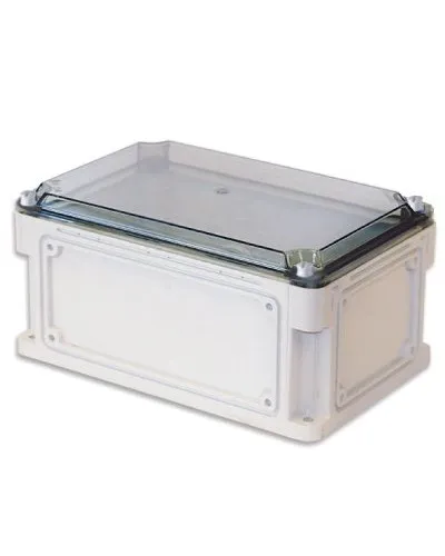 Корпус RAM box 400х200х160, высота крышки 35 мм, IP67 (542311). Корпус с фланцами и прозрачной крышкой, без монтажной платы. ДКС в Бийске