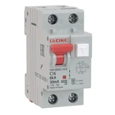 АВДТ YON MDR63 C16 2P 10mA (MDR63-21C16-A). Автоматический выключатель дифференциального тока. ДКС