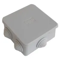 Коробка JBS080 85х85х50, 6 вых., IP44, белая (44066W-1). Коробка монтажная. Экопласт
