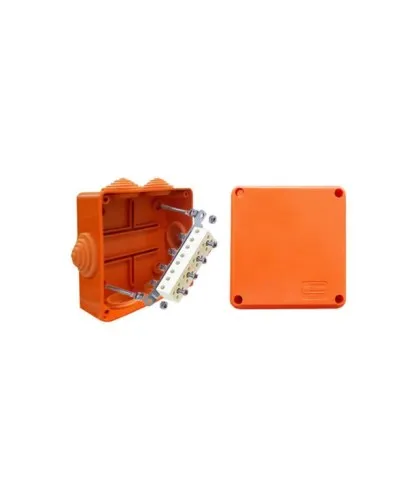 Коробка JBS100 100х100х55, 6 вых., 5P (0,15...2,5мм²) (43057HF): Коробка монтажная, огнестойкая, без галогена в Бийске