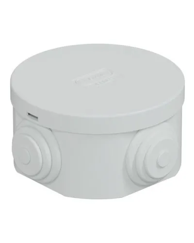 Коробка JBR065 D=65х35, 4 вых., IP44, белая (44004W-1). Коробка монтажная. Экопласт в Бийске