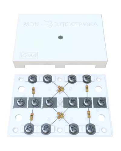 KRA-4 75 Om white (MEC42101). Коробка на 4 абонента. МЭК-Электрика в Бийске