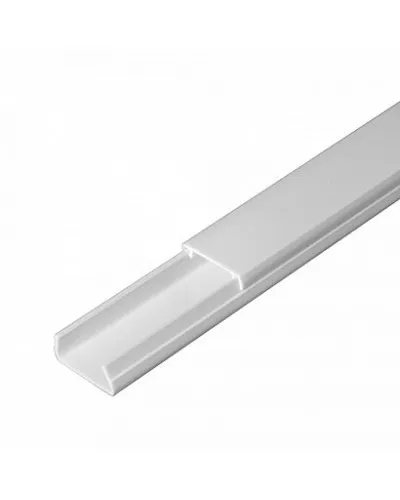 Короб 20х10 (Промрукав) (PR.0325203). Кабель-канал с двойным замком белый 20х10. Промрукав в Бийске