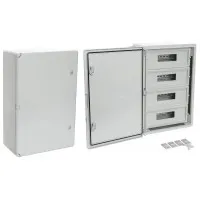 ЩРН-60 IP65 Корпус пластиковый распределительный серая дверь 600х400х200 (PR08.26501). Корпус пластиковый. Промрукав
