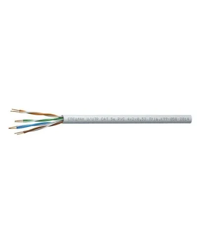 СПЕЦЛАН U/UTP Cat 5e PVC 2х2х0,52. Кабель «витая пара» (LAN) для структурированных систем связи. Спецкабель в Бийске